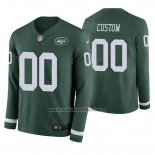 Camiseta NFL New York Jets Personalizada Verde Therma Manga Larga
