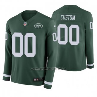 Camiseta NFL New York Jets Personalizada Verde Therma Manga Larga