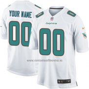 Camiseta NFL Nino Miami Dolphins Personalizada Blanco