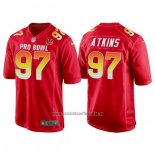 Camiseta NFL Pro Bowl Cincinnati Bengals 97 Geno Atkins AFC 2018 Rojo