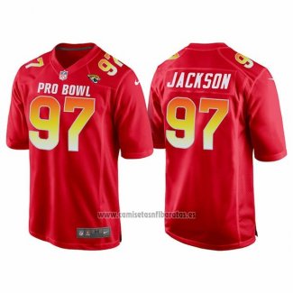 Camiseta NFL Pro Bowl Jacksonville Jaguars 97 Malik Jackson AFC 2018 Rojo