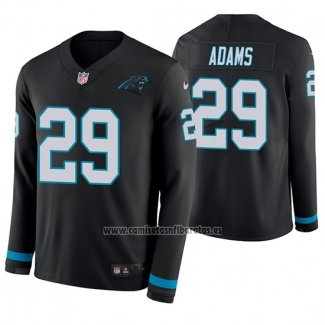 Camiseta NFL Therma Manga Larga Carolina Panthers Mike Adams Negro