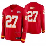 Camiseta NFL Therma Manga Larga Kansas City Chiefs Kareem Hunt Rojo