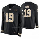 Camiseta NFL Therma Manga Larga New Orleans Saints Ted Ginn Negro
