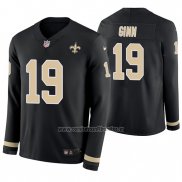 Camiseta NFL Therma Manga Larga New Orleans Saints Ted Ginn Negro