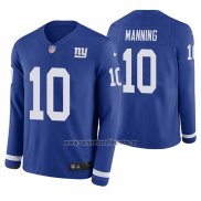 Camiseta NFL Therma Manga Larga New York Giants Eli Manning Azul