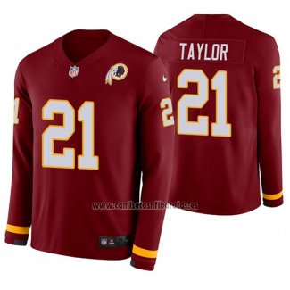 Camiseta NFL Therma Manga Larga Washington Commanders Sean Taylor Rojo