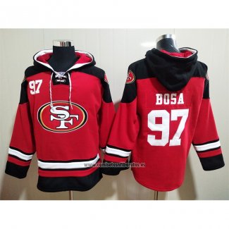 Sudaderas con Capucha San Francisco 49ers Nick Bosa Rojo