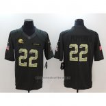 Camiseta NFL Anthracite Cleveland Browns 22 Peppers Negro