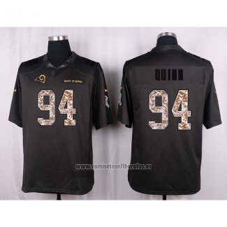 Camiseta NFL Anthracite Los Angeles Rams Quinn 2016 Salute To Service