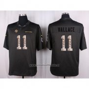 Camiseta NFL Anthracite Miami Dolphins Wallace 2016 Salute To Service