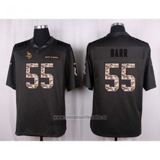 Camiseta NFL Anthracite Minnesota Vikings Barr 2016 Salute To Service