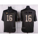 Camiseta NFL Anthracite New Orleans Saints Coleman 2016 Salute To Service