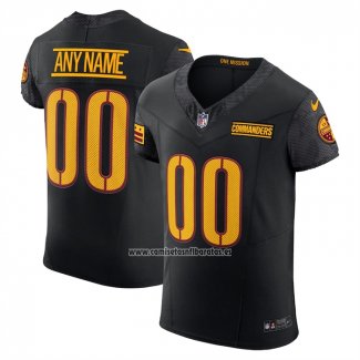 Camiseta NFL Elite Washington Commanders Alterno Vapor F.U.S.E. Personalizada Negro