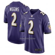 Camiseta NFL Game Baltimore Ravens Nate Wiggins 2024 NFL Draft First Round Pick Violeta