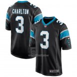Camiseta NFL Game Carolina Panthers Joseph Charlton Negro