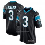 Camiseta NFL Game Carolina Panthers Robby Anderson 3 Negro
