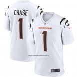 Camiseta NFL Game Cincinnati Bengals Ja'marr Chase Blanco