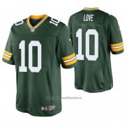 Camiseta NFL Game Green Bay Packers 10 Jordan Love 2020 Verde