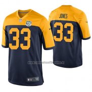 Camiseta NFL Game Green Bay Packers Aaron Jones Azul 100th Anniversary Alternate