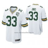 Camiseta NFL Game Green Bay Packers Aaron Jones Blanco 100th Anniversary