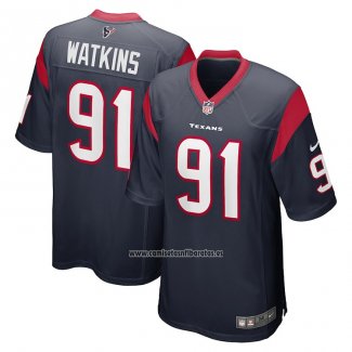 Camiseta NFL Game Houston Texans Carlos Watkins Azul