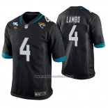 Camiseta NFL Game Jacksonville Jaguars Josh Lambo 25 Aniversario Typename Negro