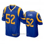 Camiseta NFL Game Los Angeles Rams 52 Terrell Lewis Azul