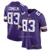 Camiseta NFL Game Minnesota Vikings Tyler Conklin Violeta