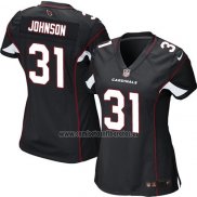 Camiseta NFL Game Mujer Arizona Cardinals Johnson Negro