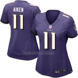 Camiseta NFL Game Mujer Baltimore Ravens Aiken Violeta