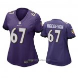 Camiseta NFL Game Mujer Baltimore Ravens Ben Bredeson Violeta
