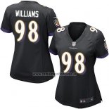 Camiseta NFL Game Mujer Baltimore Ravens Williams Negro