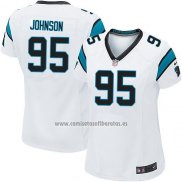 Camiseta NFL Game Mujer Carolina Panthers Johnson Blanco