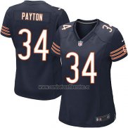 Camiseta NFL Game Mujer Chicago Bears Payton Blanco Azul