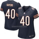 Camiseta NFL Game Mujer Chicago Bears Sayers Blanco Azul