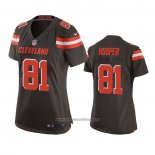 Camiseta NFL Game Mujer Cleveland Browns Austin Hooper Marron