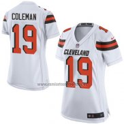 Camiseta NFL Game Mujer Cleveland Browns Coleman Blanco