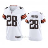 Camiseta NFL Game Mujer Cleveland Browns Kevin Johnson Blanco