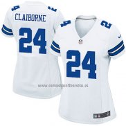 Camiseta NFL Game Mujer Dallas Cowboys Claiborne Blanco