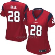 Camiseta NFL Game Mujer Houston Texans Blue Rojo