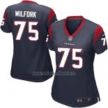 Camiseta NFL Game Mujer Houston Texans Wilfork Negro