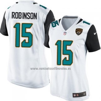 Camiseta NFL Game Mujer Jacksonville Jaguars Robinson Blanco