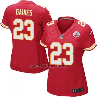 Camiseta NFL Game Mujer Kansas City Chiefs Gaines Rojo