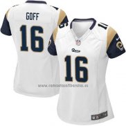 Camiseta NFL Game Mujer Los Angeles Rams Goff Blanco