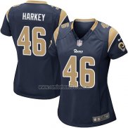 Camiseta NFL Game Mujer Los Angeles Rams Harkey Negro