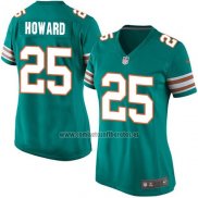 Camiseta NFL Game Mujer Miami Dolphins Howard Verde Oscuro