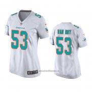 Camiseta NFL Game Mujer Miami Dolphins Kyle Van Noy Blanco