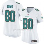 Camiseta NFL Game Mujer Miami Dolphins Sims Blanco