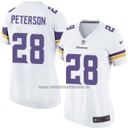 Camiseta NFL Game Mujer Minnesota Vikings Peterson Blanco